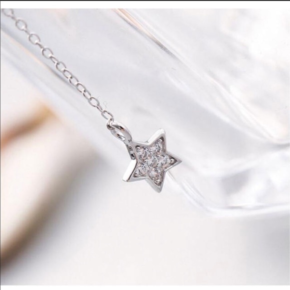 Sterling silver stars & moon necklace - Picture 3 of 7